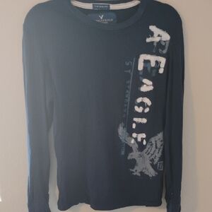 American Eagle Outfitters Blue Vintage Fit Tee